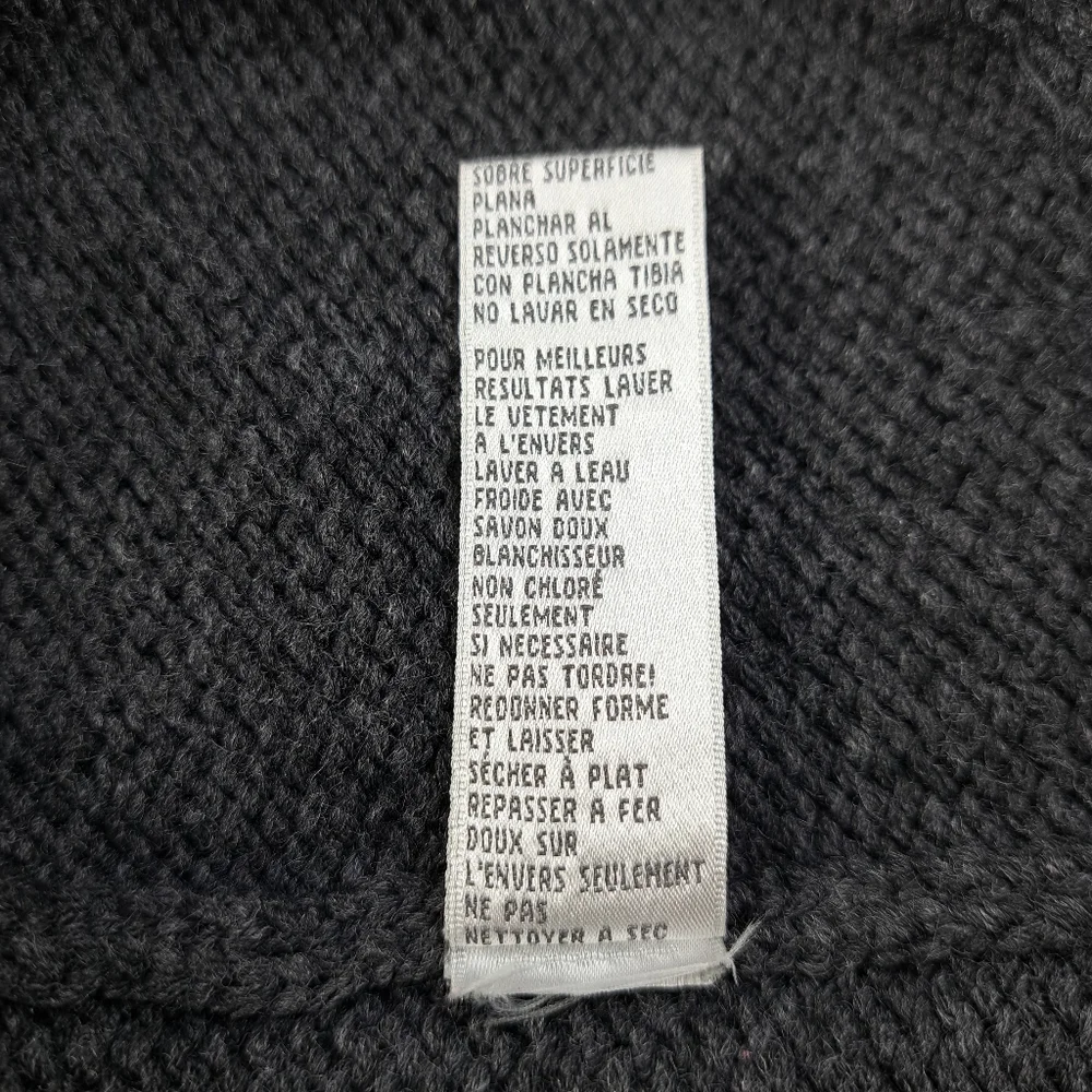 Nine West Women's Faux Pearls Embossed Charcoal Sweater/Cardigan Size 3X - Picture 15 of 15